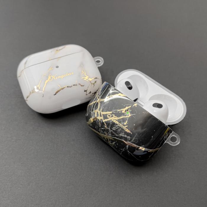 UTGATT5 - Kingxbar Marble Pods Fodral För AirPods 3 - Vit