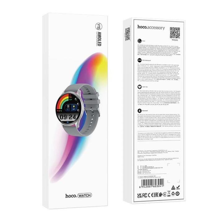Hoco - Hoco SmartWatch Sport Y15 - Silver