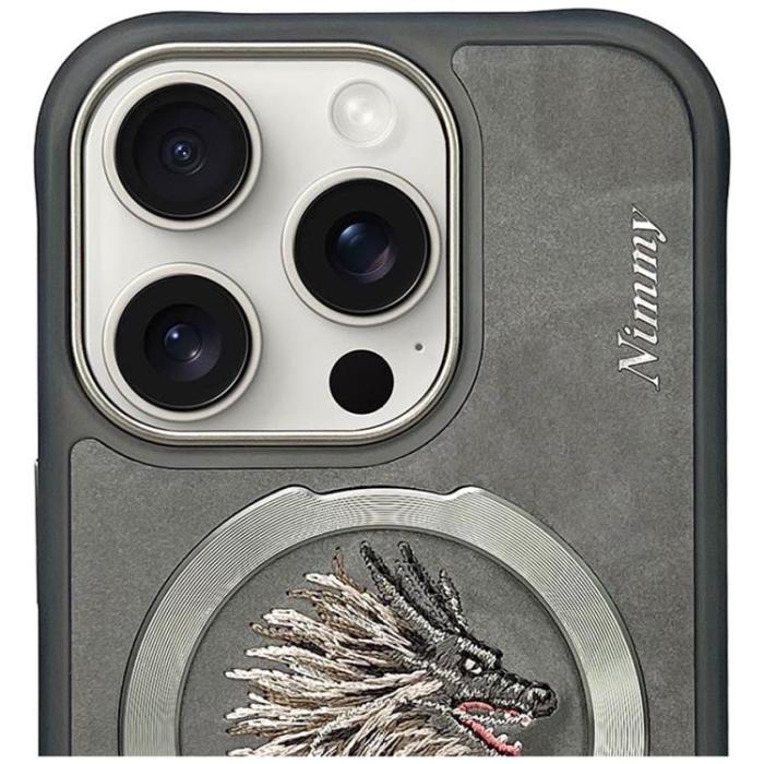 NIMMY - Nimmy iPhone 16 Pro Mobilskal MagSafe Dragon - Grå