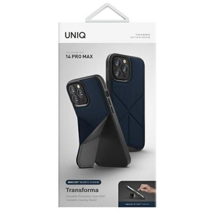 UNIQ - UNIQ iPhone 14 Pro Max Mobilskal Magsafe Transforma - Blå