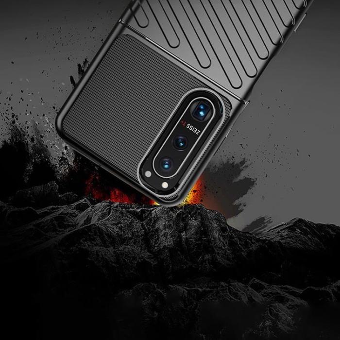 UTGATT1 - Thunder Flexible Skal Sony Xperia 5 III - Svart