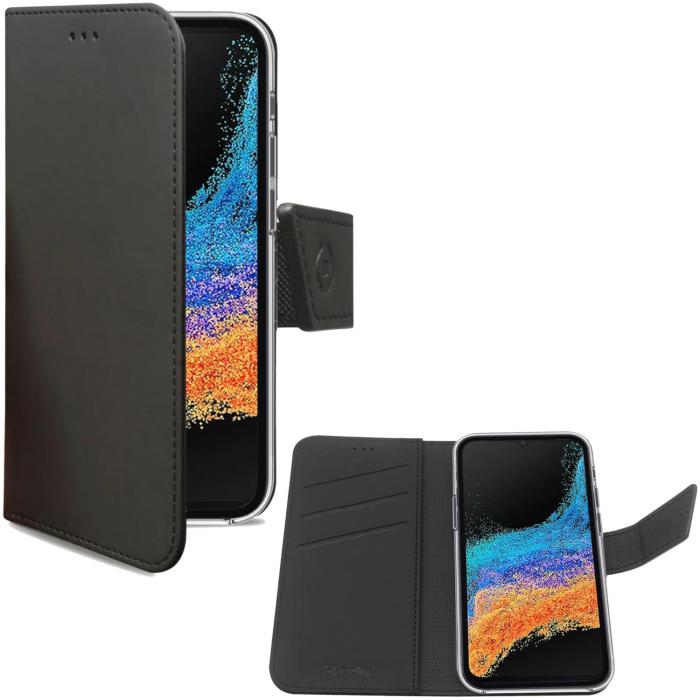 Celly - CELLY Galaxy Xcover6 Pro Plånboksfodral - Svart