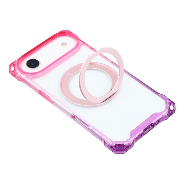 A-One Brand - iPhone Air Mobilskal MagSafe Kickstand - Gradient Rosa/Lila
