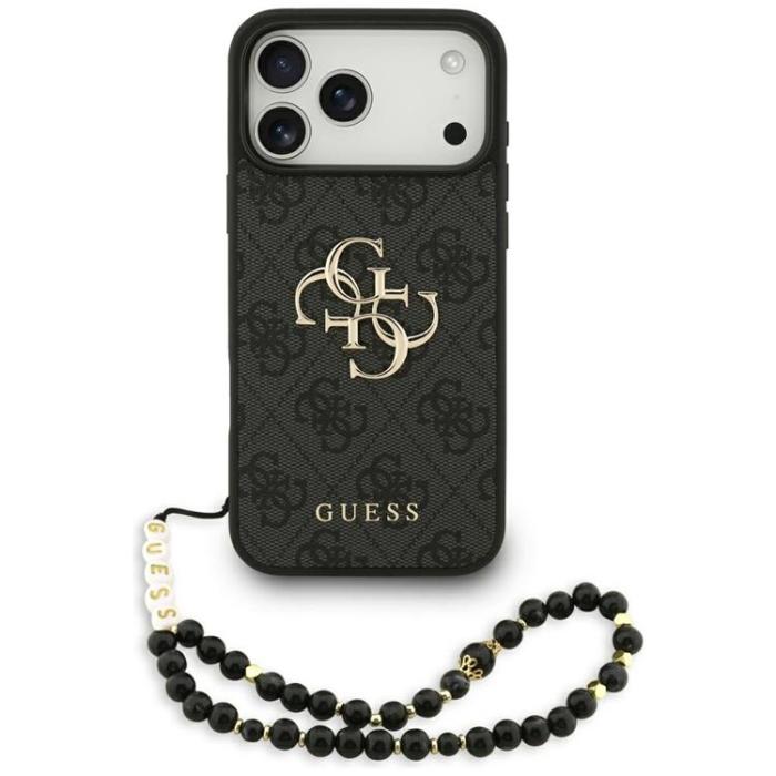 Guess - Guess iPhone 17 Pro Max Mobilskal 4G Strap 4G Classic Logo - Svart