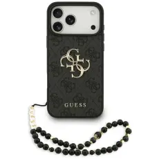 Guess - Guess iPhone 17 Pro Max Mobilskal 4G Strap 4G Classic Logo - Svart