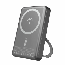 Dudao - Dudao Magsafe Powerbank 10000mAh 22.5W K28 PD Ringstativ - Grå