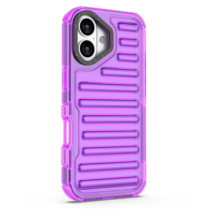 A-One Brand - iPhone 17 Mobilskal Stripe Design Detachable - Lila