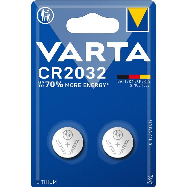 Varta 2-pack CR2032 Lithium Knappcellsbatteri 3V | 505295 | AlltMobil