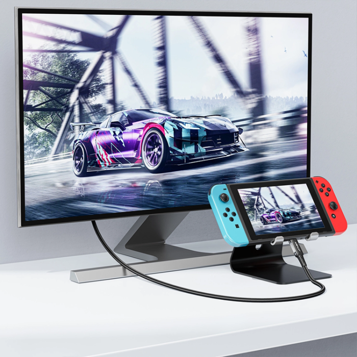 Acefast - Acefast USB-C till HDMI Kabel Video 4K 60Hz HDR 1.8m - Svart