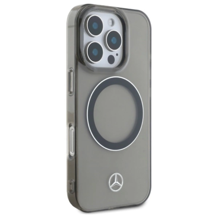 Mercedes - Mercedes iPhone 16 Pro Mobilskal Magsafe Printed Logo - Svart