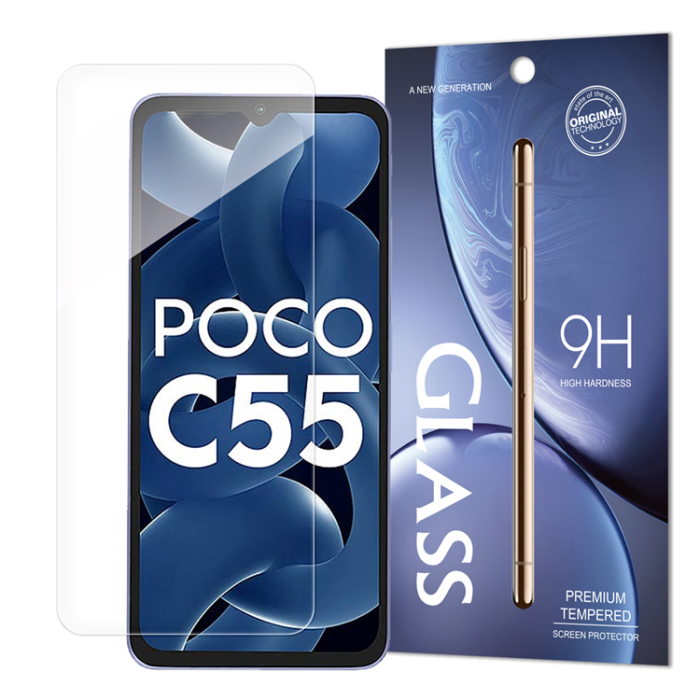 OEM - Xiaomi Redmi 11A/12C/Poco C55 Härdat Glas Skärmskydd Standard