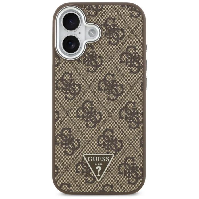 Guess - Guess iPhone 17 Mobilskal MagSafe 4G Triangle Logo - Brun