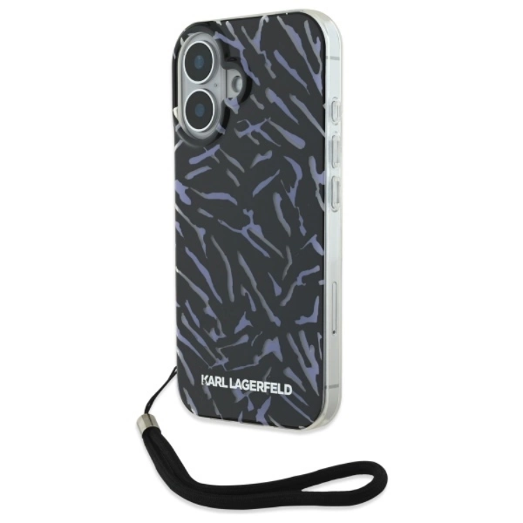 Karl Lagerfeld iPhone 16 Mobilskal Zebra Med Sladd - Lila | 2353 | AlltMobil