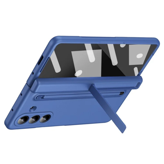 A-One Brand - Galaxy Z Fold 7 Mobilskal Kickstand med Stylus och Härdat Glas