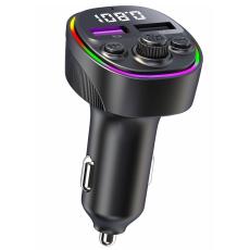 OEM - CS2 Dual USB 66W Snabbladdare med digital display och FM-s&auml;ndare