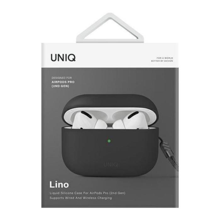 UTGATT5 - UNIQ AirPods Pro 2 Skal Lino Silikon - Ash Grå