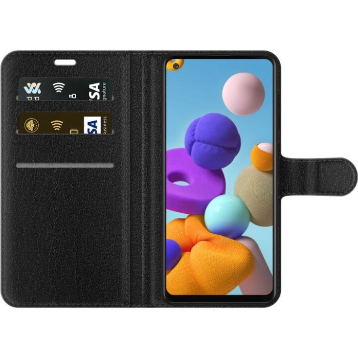 iSecrets - Plånboksfodral till Samsung Galaxy A21s med Björnmönster