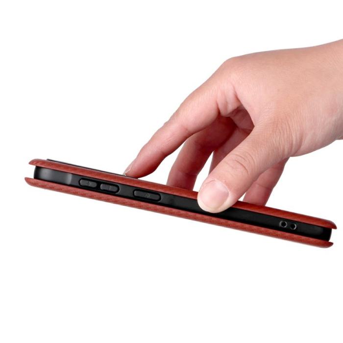 OEM - Mobilskal till Samsung Galaxy A57 PU Läder Drop-Skydd - Brun