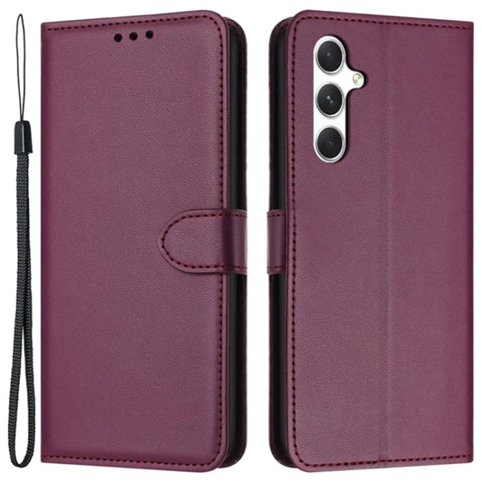 OEM - Galaxy S25 Plånboksfodral Strap - Lila