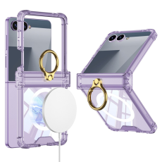 GKK - GKK Galaxy Z Flip 7 Mobilskal med Ringhållare Airbag - Lila