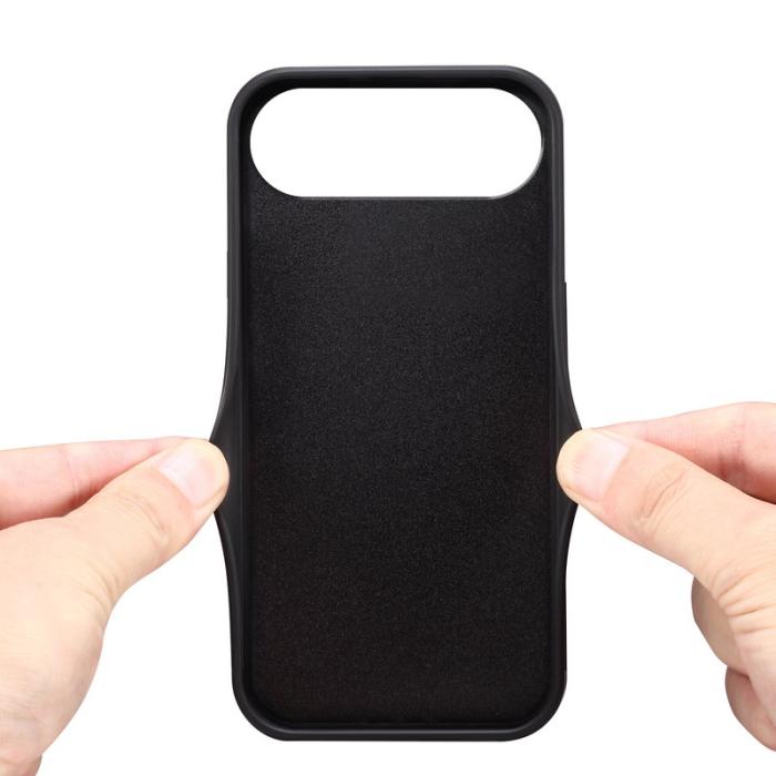 DENIOR - DENIOR Mobilskal till iPhone Air PU Läder + TPU + PC - Svart