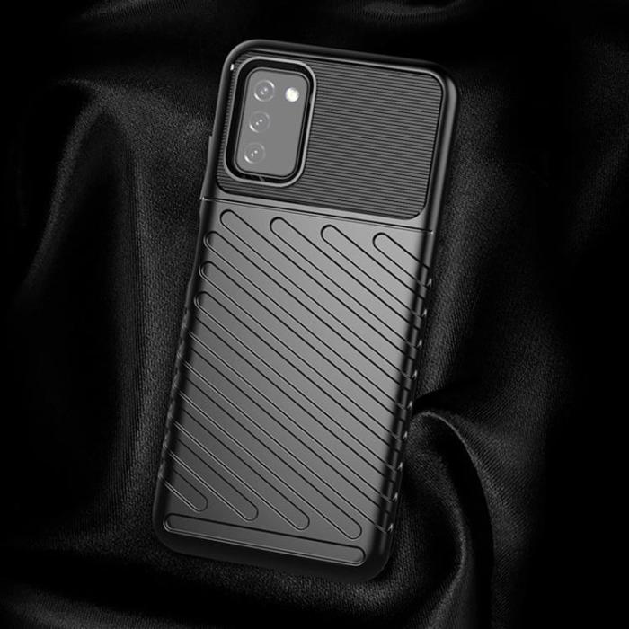 OEM - Galaxy A03s Skal Thunder Tough Rugged - Svart