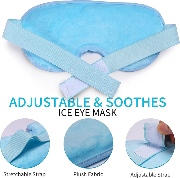 A-One Brand - Bekväm Gel Sovmask/Ögonmask - Blå