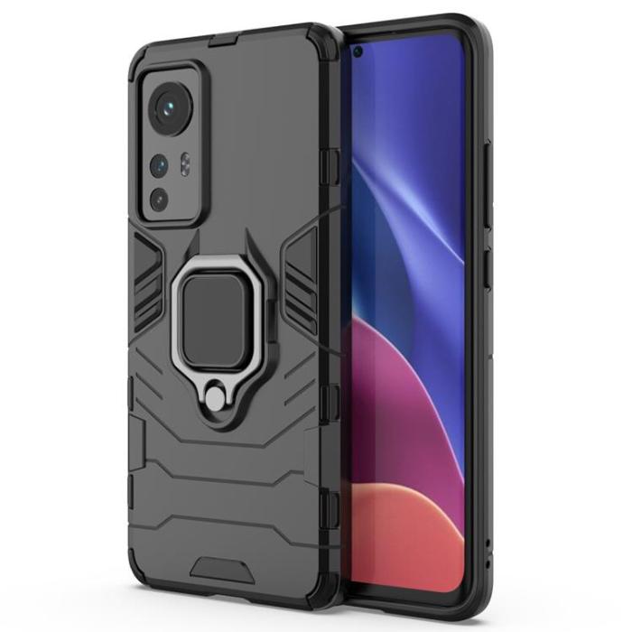 OEM - Ringhållare Kickstand Skal Xiaomi 12/12X - Svart