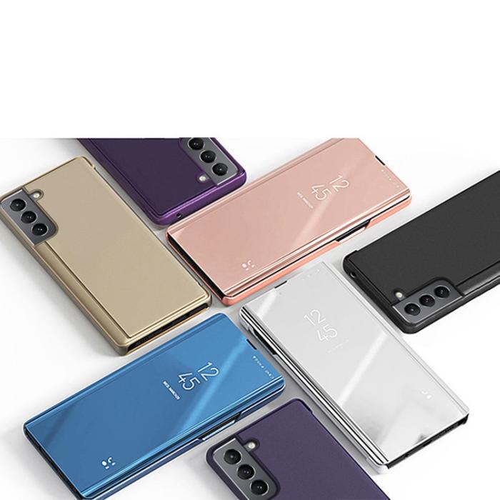 OEM - Galaxy S22 Plus Mobilfodral Clear View - Rosa