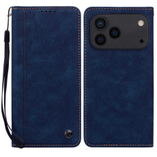 A-One Brand - iPhone 17 Pro Plånboksfodral med Rem Lines Pattern - Blå