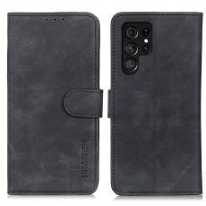 KHAZNEH - KHAZNEH Mobilskal till Samsung Galaxy S26 Ultra KonstL&auml;der Retro Textur - Svart