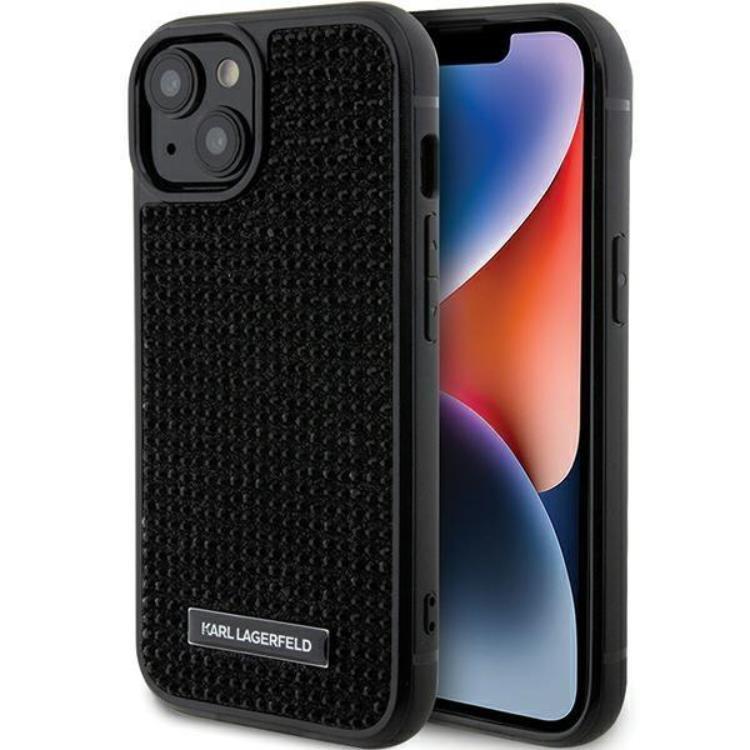 KARL LAGERFELD iPhone 15 Mobilskal Rhinestone Logo | 2353 | AlltMobil