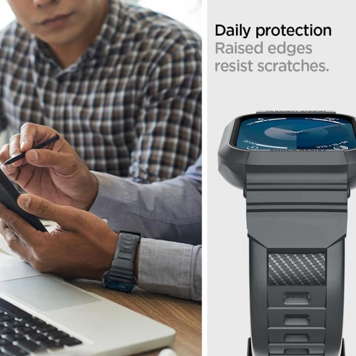 Spigen - Spigen Apple Watch 7/8/9/SE (44/45mm) Armband Rugged Armor Pro
