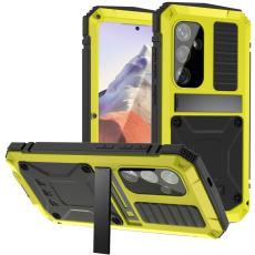 R-JUST - R-JUST Mobilskal till Galaxy S24 Shockproof PC+Silicone Metall Gul