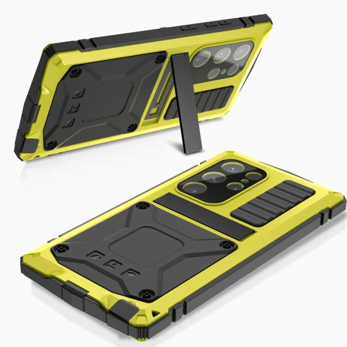 R-JUST - R-JUST Mobilskal till Galaxy S24 Ultra Full Protection Gult
