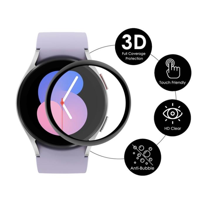 HAT PRINCE - [2-PACK] ENKAY Galaxy Watch 5 (40mm) Härdat Glas Skärmskydd 3D Curved