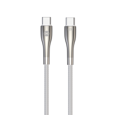 Forever - Forever USB-C Till USB-C Kabel 60W 2m Sleek - Vit