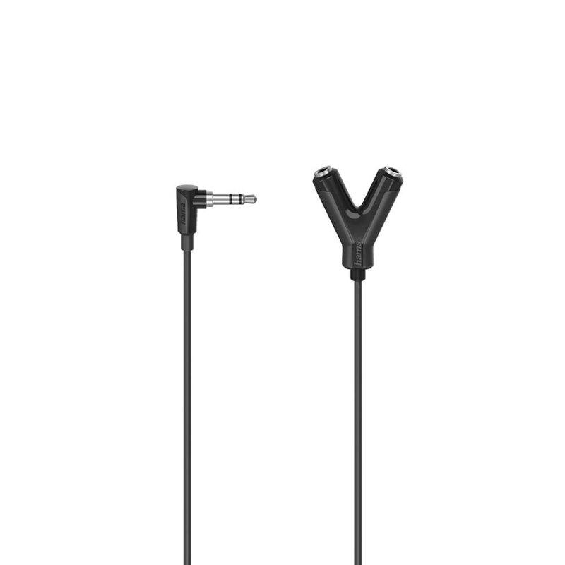 HAMA Adapter Audio 3.5 Kontakt till 2x 3.5 Uttag