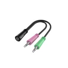 Hama - HAMA Adapter Audio 3.5 Hona till 2x 3.5 Hane