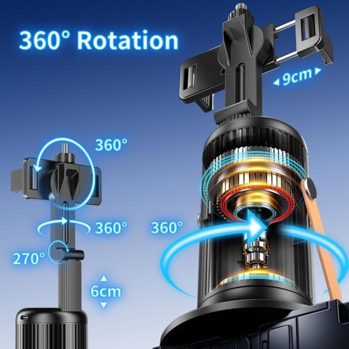 OEM - AI Smart Ansiktsspårning Gimbal Stabilisator med Fjärrkontroll Q04 F2
