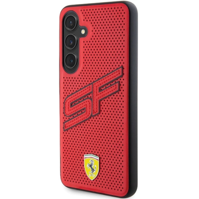 Ferrari - Ferrari Galaxy S24 Mobilskal Big SF Perforated - Röd