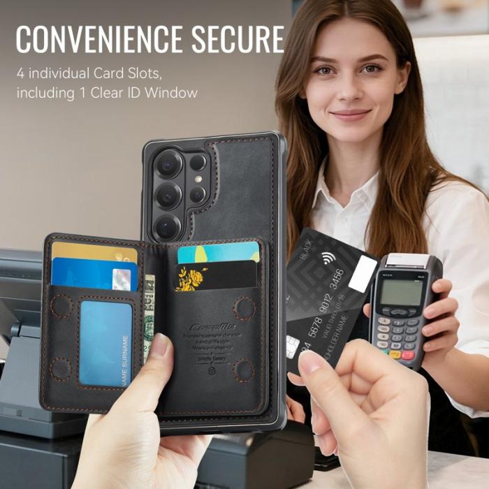 Caseme - CaseMe Mobilskal för Samsung Galaxy S26 Ultra Magnetiskt PC + TPU - Svart