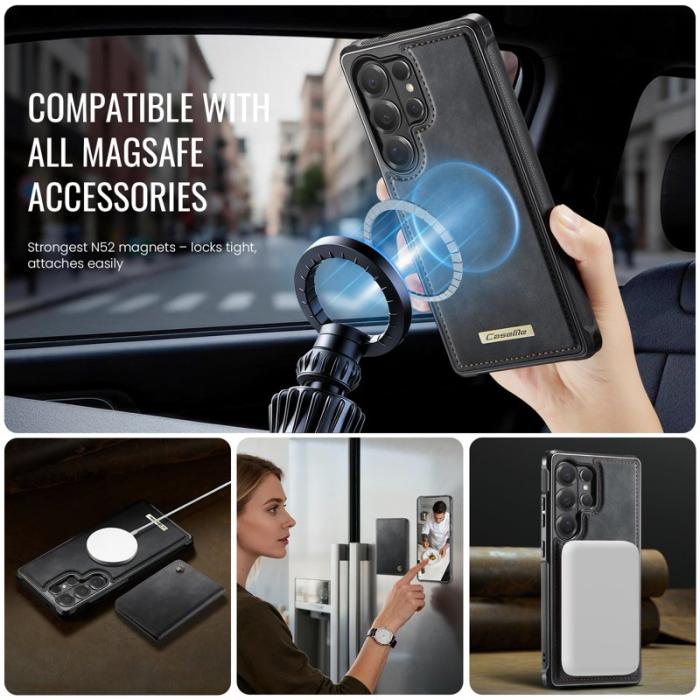 Caseme - CaseMe Mobilskal för Samsung Galaxy S26 Ultra Magnetiskt PC + TPU - Svart