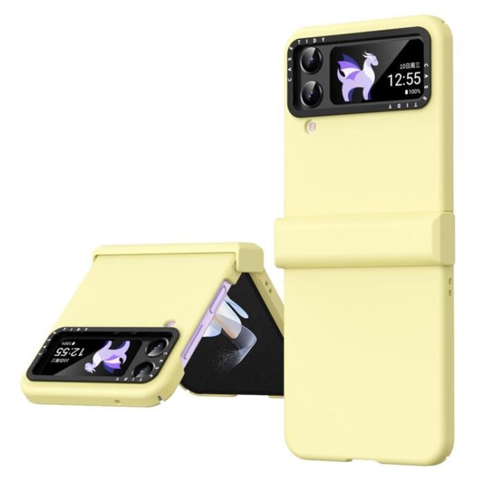 A-One Brand - Galaxy Z Flip 4 Skal Lens Hinge Folding - Gul