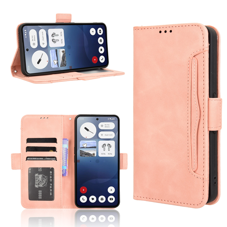 Nothing Phone (3a) Plånboksfodral Läder - Rosa | 2353 | AlltMobil