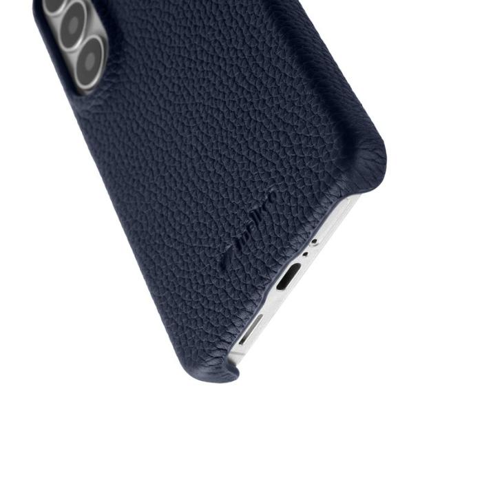 Melkco - MELKCO Mobilskal för Samsung Galaxy S26 Plus Äkta läder Magnetiskt - Mörkblå
