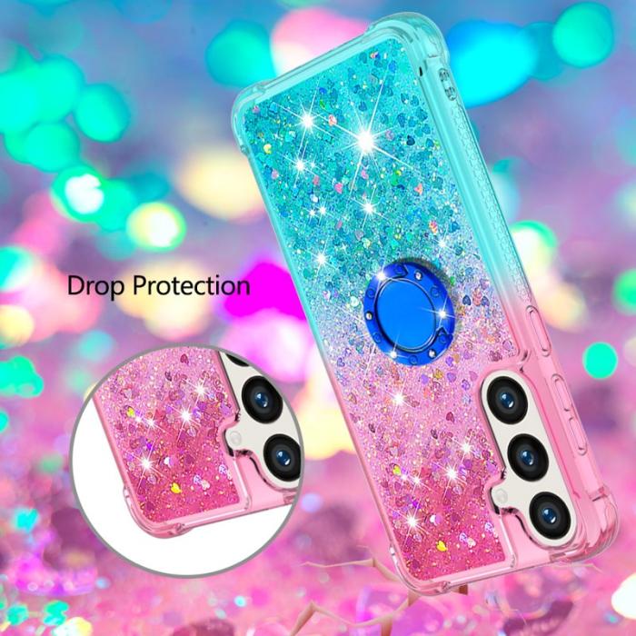 OEM - Mobilskal för Samsung Galaxy S26 Plus TPU Kickstand - Rosa+Himmelsblå