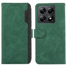 ABEEL - ABEEL Xiaomi 14T Pl&aring;nboksfodral i Spaltad Konstl&auml;der RFID-Skydd Gr&ouml;n