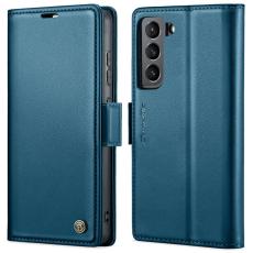 Caseme - CASEME Pl&aring;nboksfodral Konstl&auml;der f&ouml;r Samsung Galaxy S22 5G - Bl&aring;