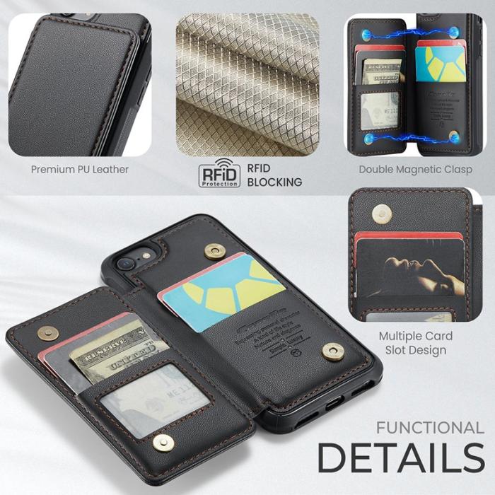 Caseme - CASEME C22 Fodral för iPhone 6/6s/7/8/SE (2020/2022) Svart